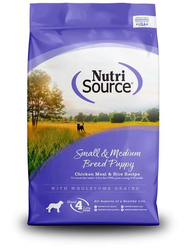 NUTRI SOURCE SMALL & MEDIUM BREED PUPPY CHICKEN & RICE