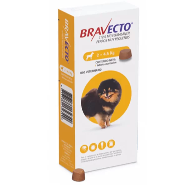 BRAVECTO POMERANIA 2 A 4.5 Kg