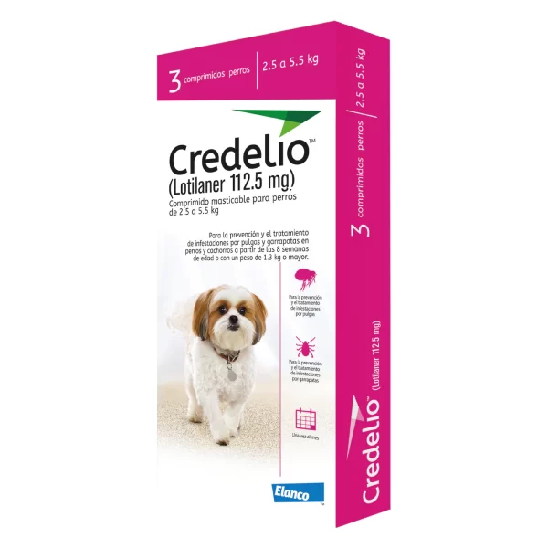 CREDELIO TABLETA ROSADA 2.5 - 5.5 KG / 112.5 MG