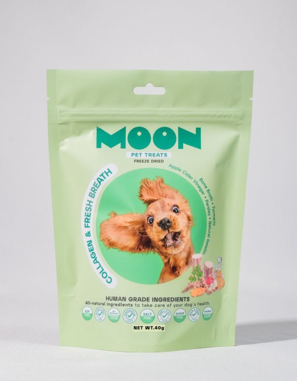 MOON TREATS COLLAGEN & FRESH BREATH PEQUEÑOS 40 GR