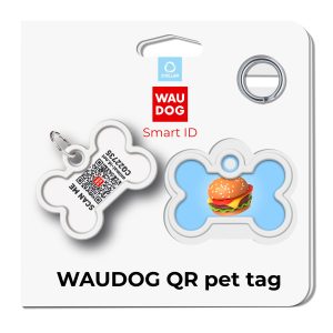 WAUDOG PLACA DE IDENTIFICACIÓN SMART ID HUESO