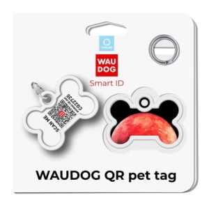 WAUDOG PLACA DE IDENTIFICACIÓN SMART ID HUESO