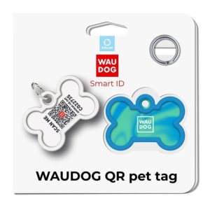 WAUDOG PLACA DE IDENTIFICACIÓN SMART ID HUESO