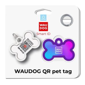 WAUDOG PLACA DE IDENTIFICACIÓN SMART ID HUESO