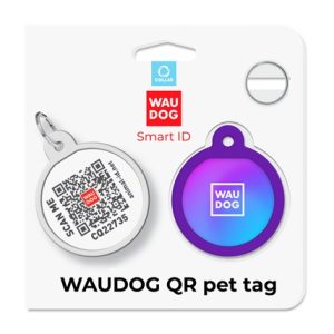 WAUDOG PLACA DE IDENTIFICACIÓN SMART ID LILA
