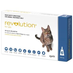 REVOLUTION AZUL PARA GATO DE 2.6 A 7.5 KG